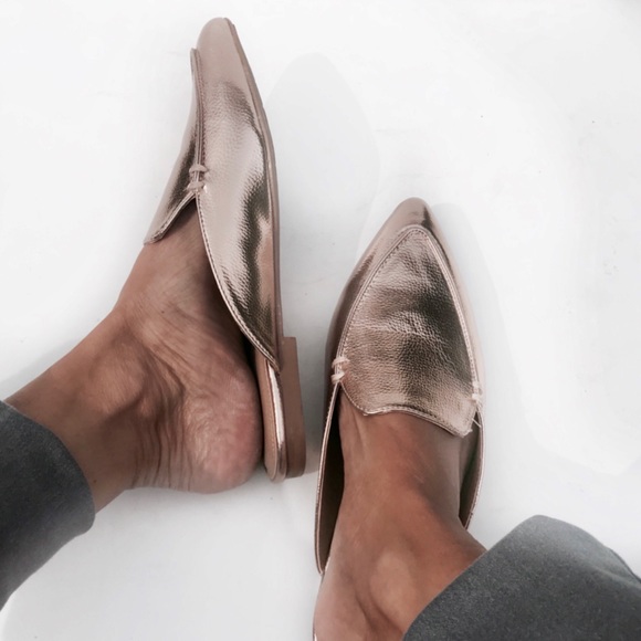 NIB Esprit rose gold Mules - Picture 6 of 8